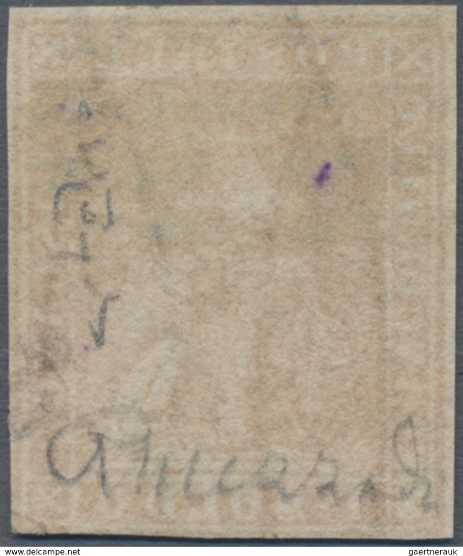 Italien - Altitalienische Staaten: Toscana: 1857, 1 S. Ochre On White Paper, Used. Slightly Touched - Toskana