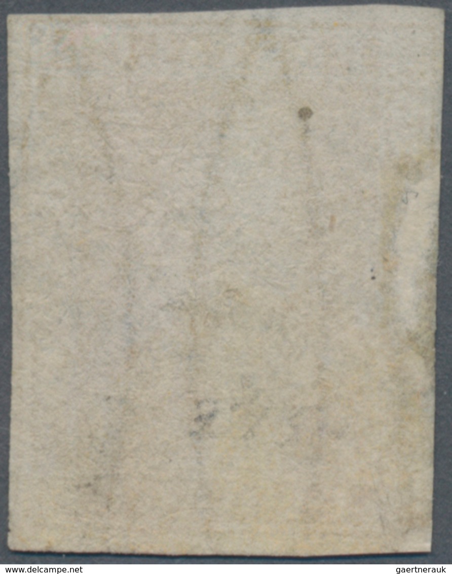 Italien - Altitalienische Staaten: Toscana: 1857. 1 Soldo Ocre, Cancelled By Mute Five Bars Killer. - Toskana