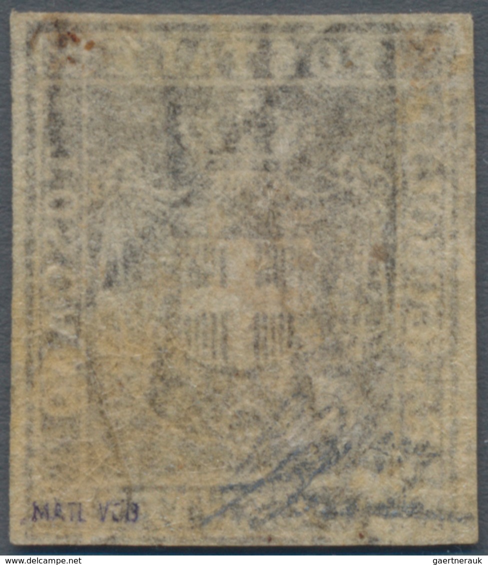 Italien - Altitalienische Staaten: Toscana: 1860, 10 Cent. Brown Mint With Original Gum, The Stamp H - Toskana