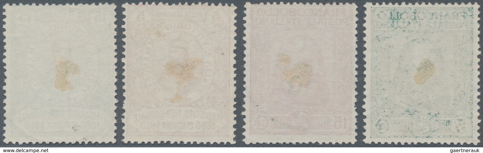 Italien: 1910, Garibaldi Complete Set Of Four Fine Used, Mi. € 355,-- (Sass. 87/90, € 525,--) - Used