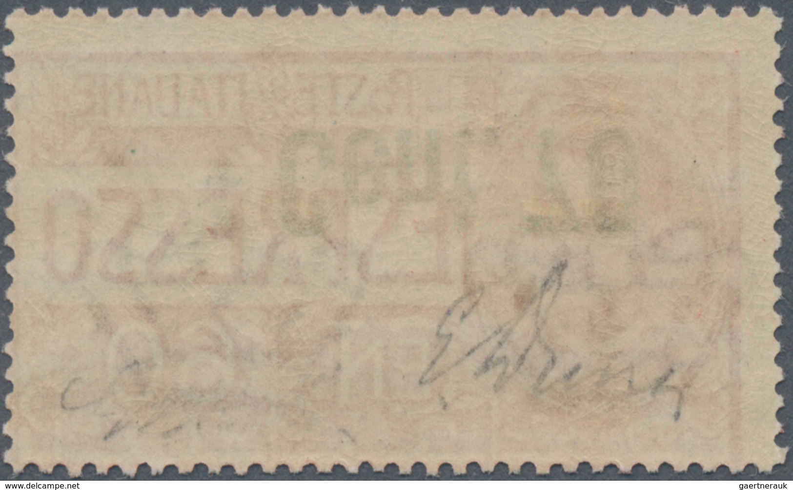 Italien: 1925, Victor Emanuel III. EXPRESS Stamp 60c. Brownish Rose With INVERTED Surcharge 'Cent. 7 - Gebraucht