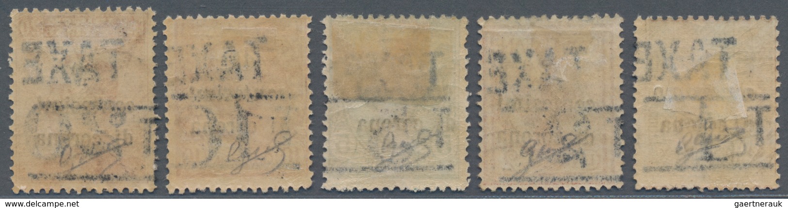 Italienische Besetzung 1918/23 - Trentino: 1919: Italian Definitives, Five Values, 1 - 20 Centesimi, - Trento