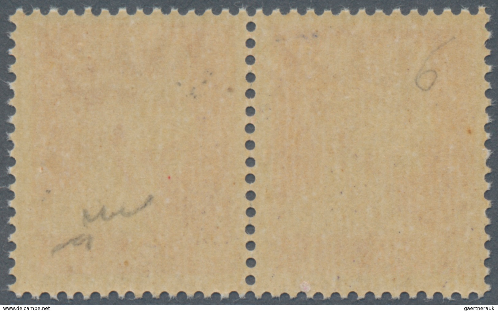 Italien - Besonderheiten: 1943, "Badoglio", Red Overprint On 1.75l. Orange, Vertical Pair, Unmounted - Ohne Zuordnung