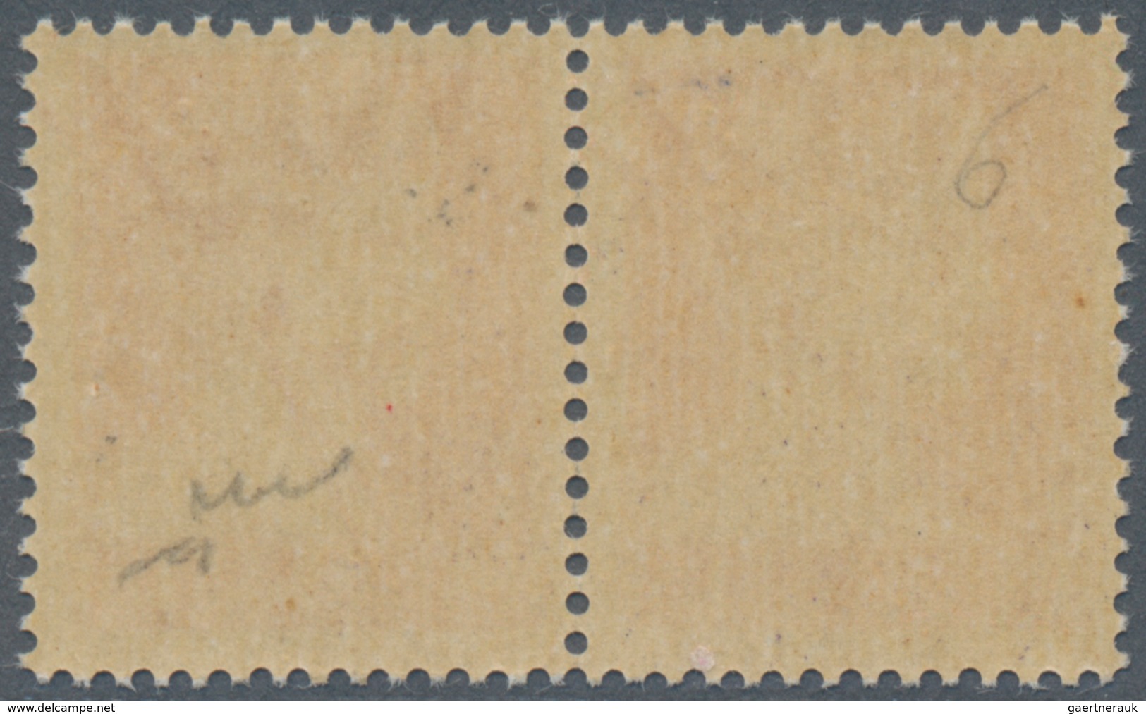 Italien - Besonderheiten: 1943, "Badoglio", Red Overprint On 1.75l. Orange, Vertical Pair, Unmounted - Unclassified