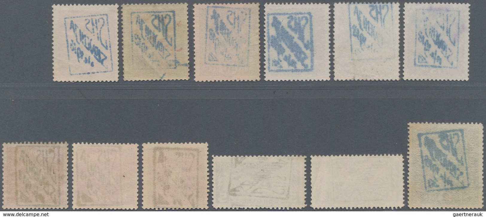 Jugoslawien - Besonderheiten: 1919, CELJE ISSUE, Group Of 33 Different Stamps With Ovp 'SHS SLOVENIJ - Other & Unclassified