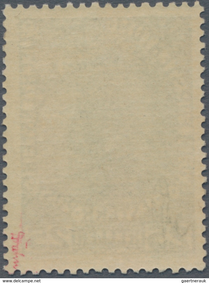 Liechtenstein: 1912/1916, Freimarken Fürst Johann, 25 H. Dunkelkobalt, Normales Papier, Farbtiefes, - Ungebraucht