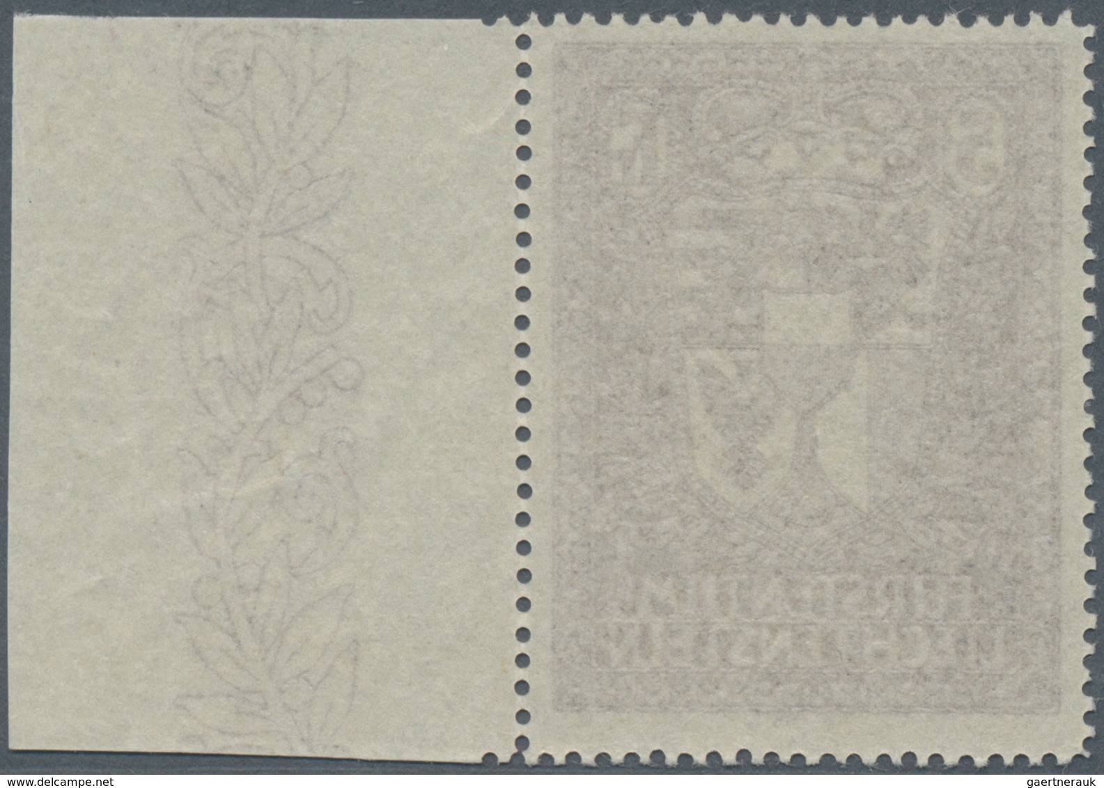 Liechtenstein: 1933, Freimarke 5 Fr Schwarzrotviolett, Postfrisches Ungefaltetes Luxus-Stück Vom Rec - Unused Stamps