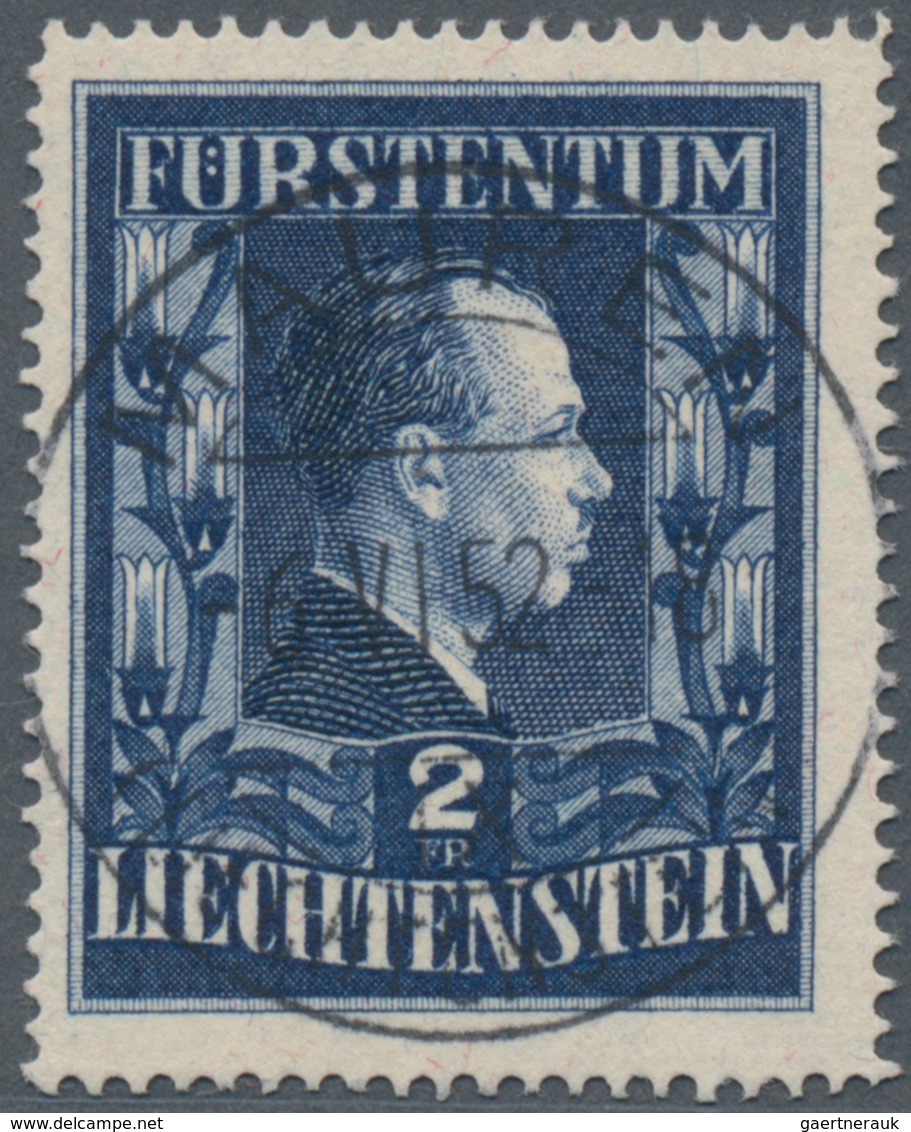 Liechtenstein: 1951, Freimarke: Fürst Franz Josef II., 2 Fr Schwärzlichviolettultramarin In Guter Zä - Ongebruikt
