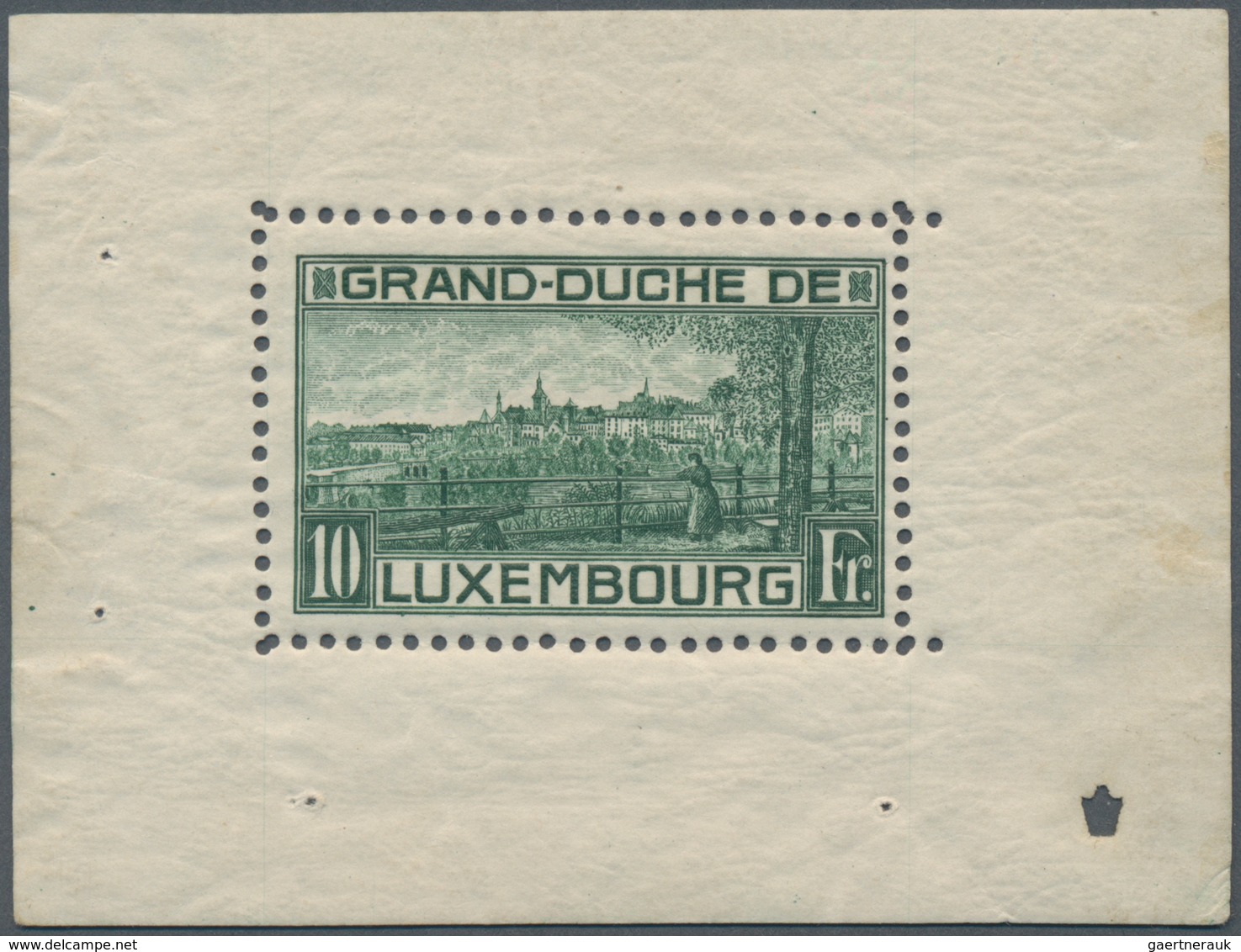 Luxemburg: 1923, Luxury Miniature MNH Sheet For The Birth Of Princess Elisabeth, Very Fresh, Well Ce - Andere & Zonder Classificatie