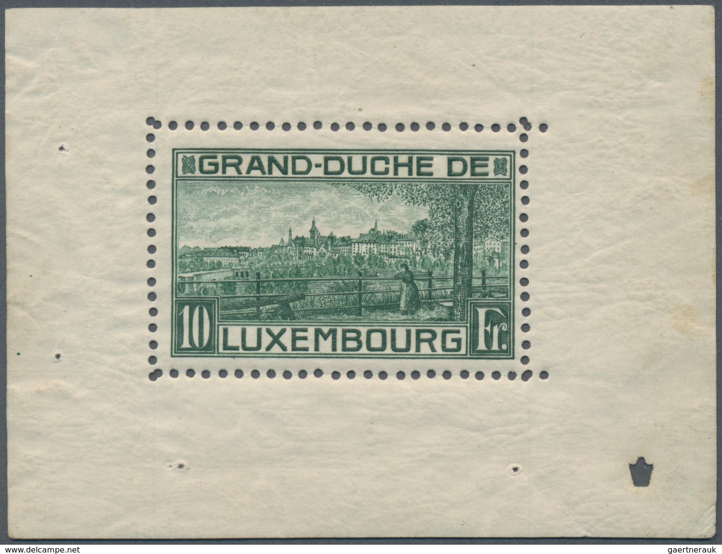 Luxemburg: 1923, Luxury Miniature MNH Sheet For The Birth Of Princess Elisabeth, Very Fresh, Well Ce - Other & Unclassified
