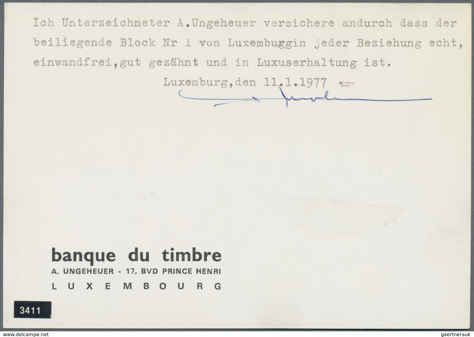 Luxemburg: 1923, Luxury Block For The Birth Of Princess Elisabeth, For The Always Decentered II. Edi - Other & Unclassified