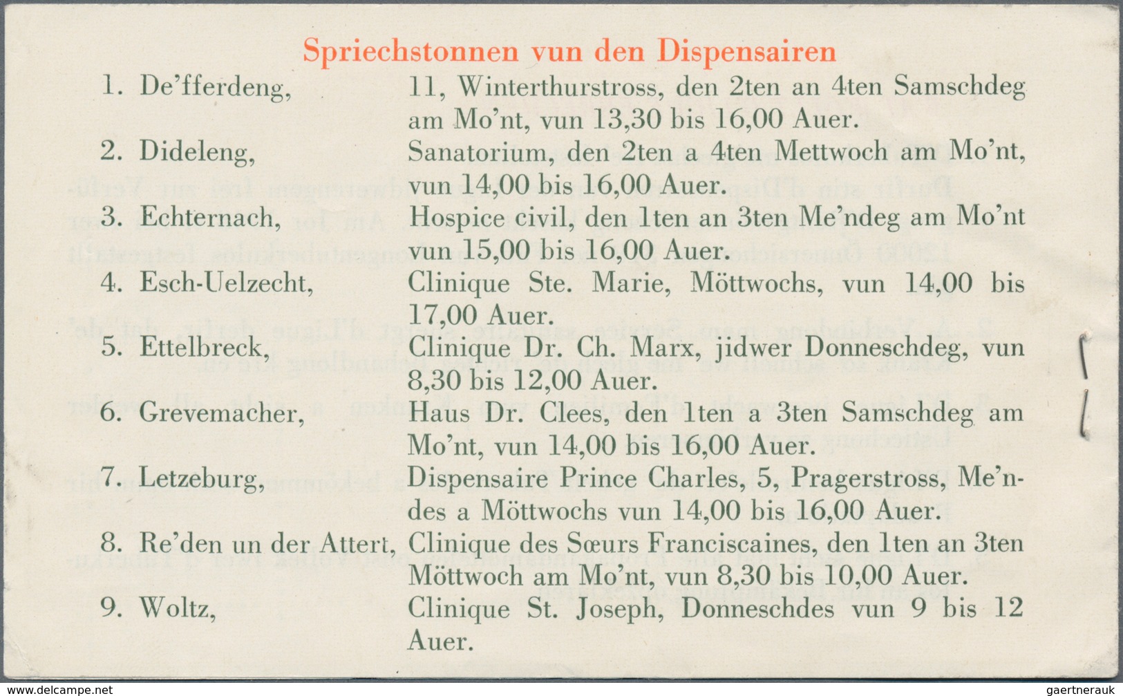 Luxemburg - Besonderheiten: 1950, Zwei Heftchen 'LIGUE LUXEMBOURGEOISE CONTRE LA TUBERCULAOSE' Jewei - Andere & Zonder Classificatie