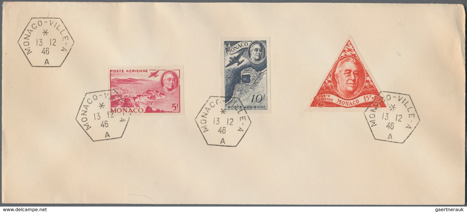 Monaco: 1946/1947, Death Anniversary Of President Roosevelt/New York Stamp Exhibition, Two Complete - Ungebraucht