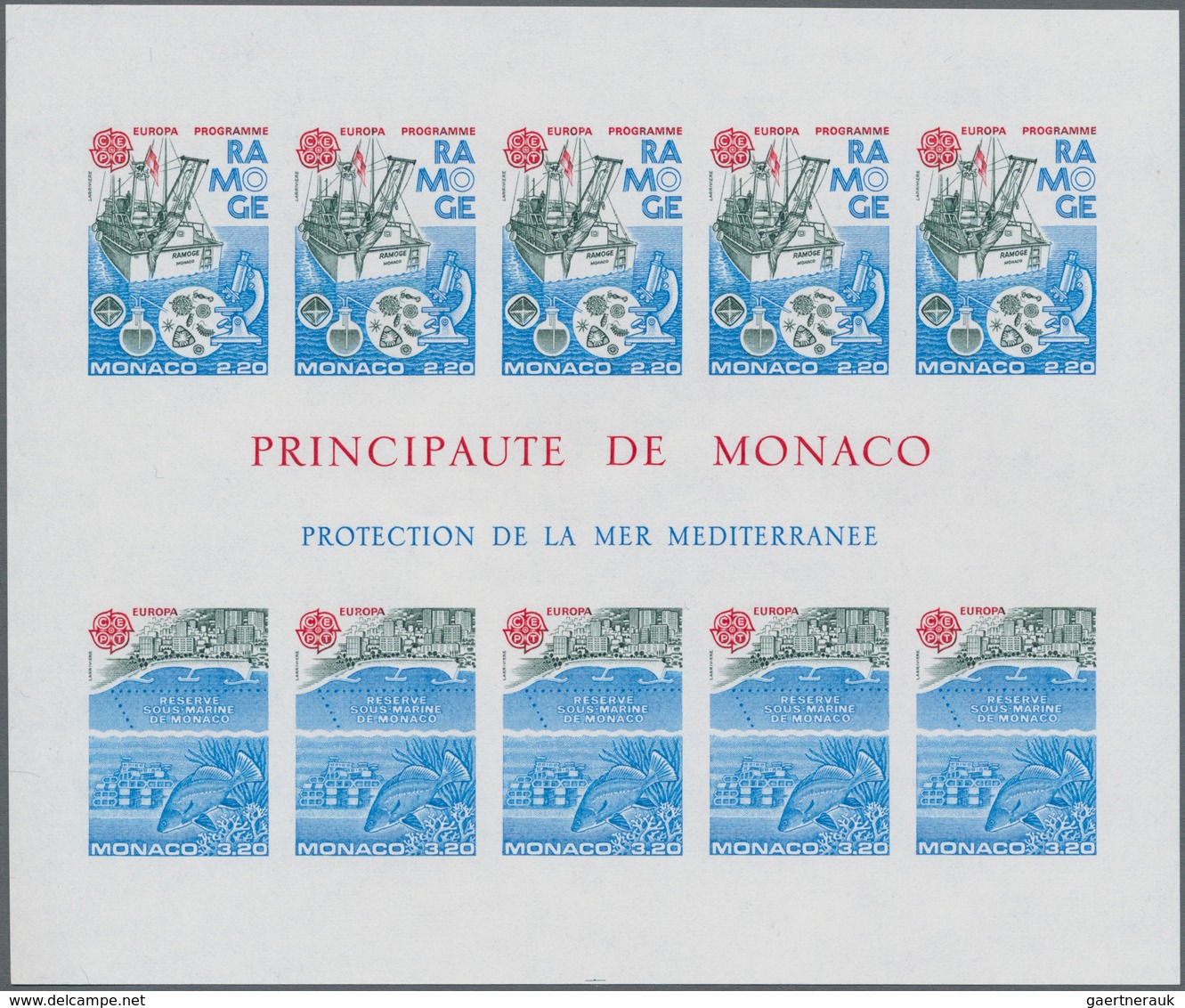 Monaco: 1986, Europa-CEPT ‚Nature Convention And Environment Protection‘ IMPERFORATE Miniature Sheet - Nuovi