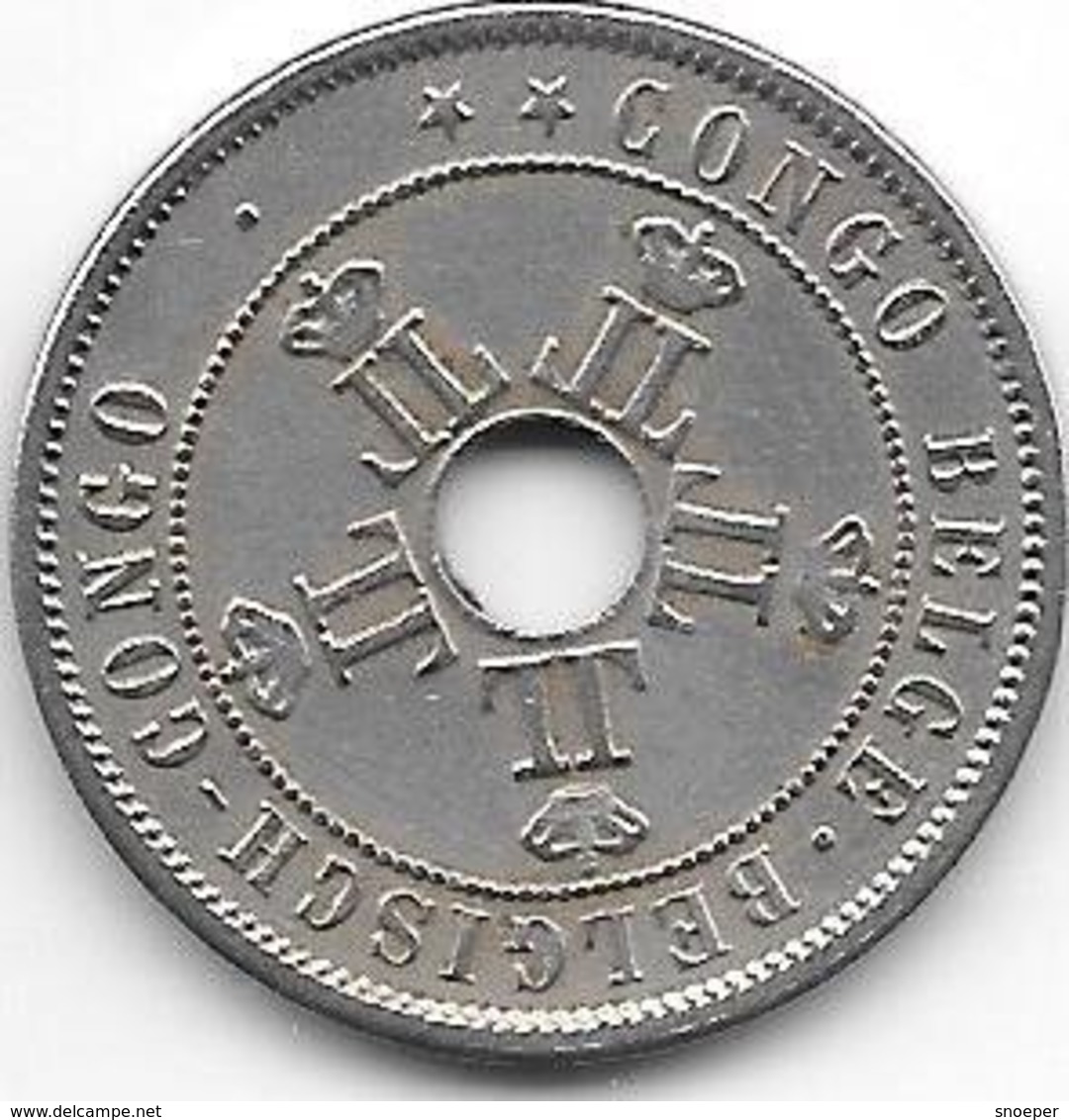 *belgian Congo 20 Centimes 1909  XF !!! - 1885-1909: Leopold II