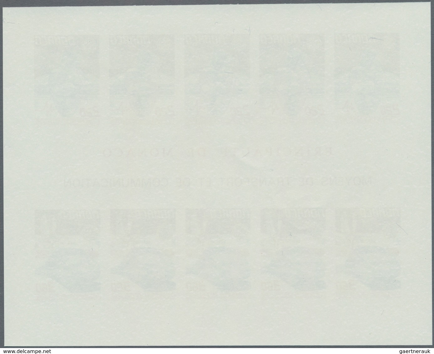 Monaco: 1988, Europa-CEPT ‚Transportation (train TGV And Satellite)‘ IMPERFORATE Miniature Sheet, Mi - Unused Stamps