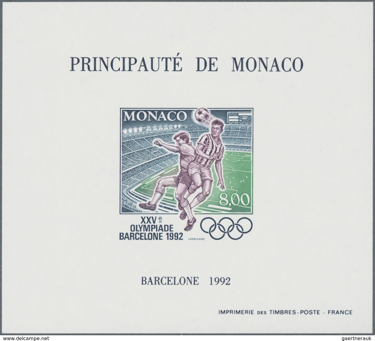 Monaco: 1992, Summer And Winter Olympics Barcelona And Albertville Perforated And IMPERFORATE Specia - Ongebruikt