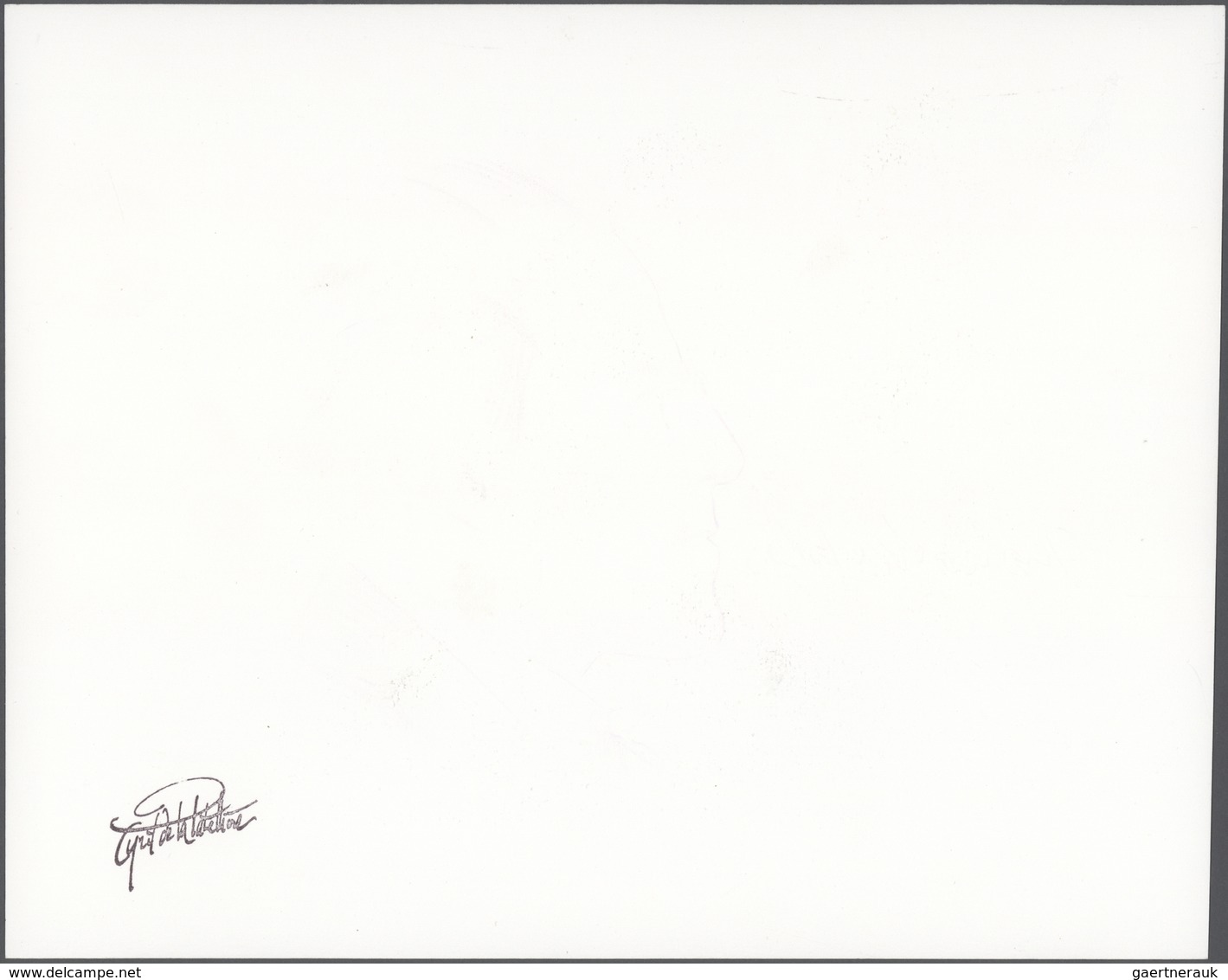 Monaco: 2009. Original Artist's Drawing For The Issue "150th Birthday Of Gustav Mahler" By Cyril Pat - Ongebruikt