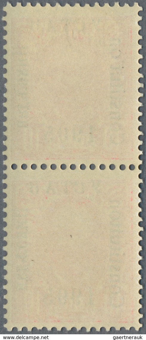 Montenegro: 1905, 1 H - 5 K 'constitution', 9 different values in vertical pairs, ovp type III (YCTA
