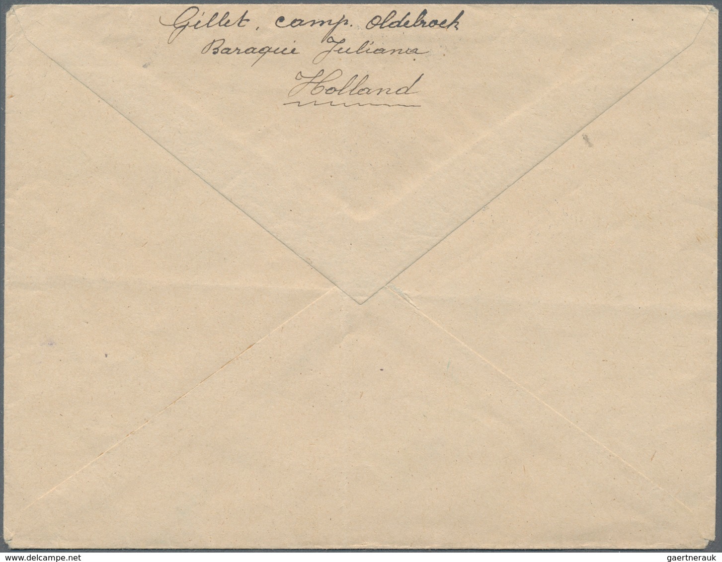 Niederlande - Portofreiheitsmarken: 1916, Internment Camp Stamp, Green, Tied By Dater LEGERPLAATS BI - Dienstmarken
