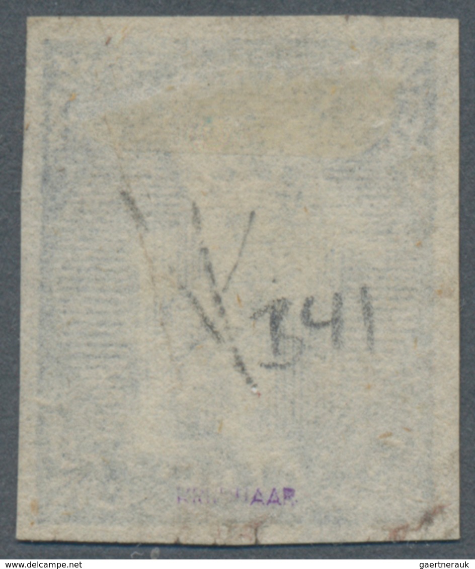 Norwegen: 1855 4s. Blue, Sheet Pos. B41, Unused Without Gum, A Short (¾mm) Tear Into At Bottom But O - Sonstige & Ohne Zuordnung