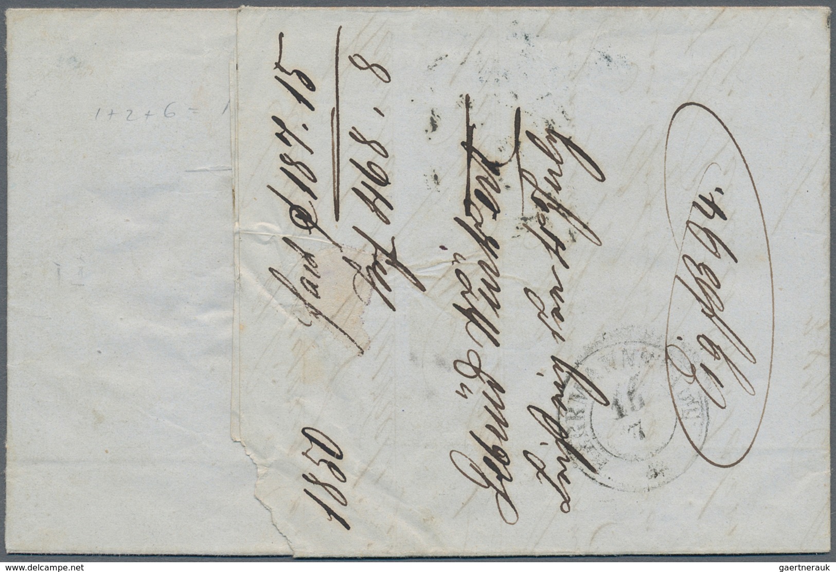 Österreich: 1850, 1 Kr Gelbocker, 2 Kr Grauschwarz Und 6 Kr Braun, Handpapier, Alle Marken Voll- Bis - Gebruikt
