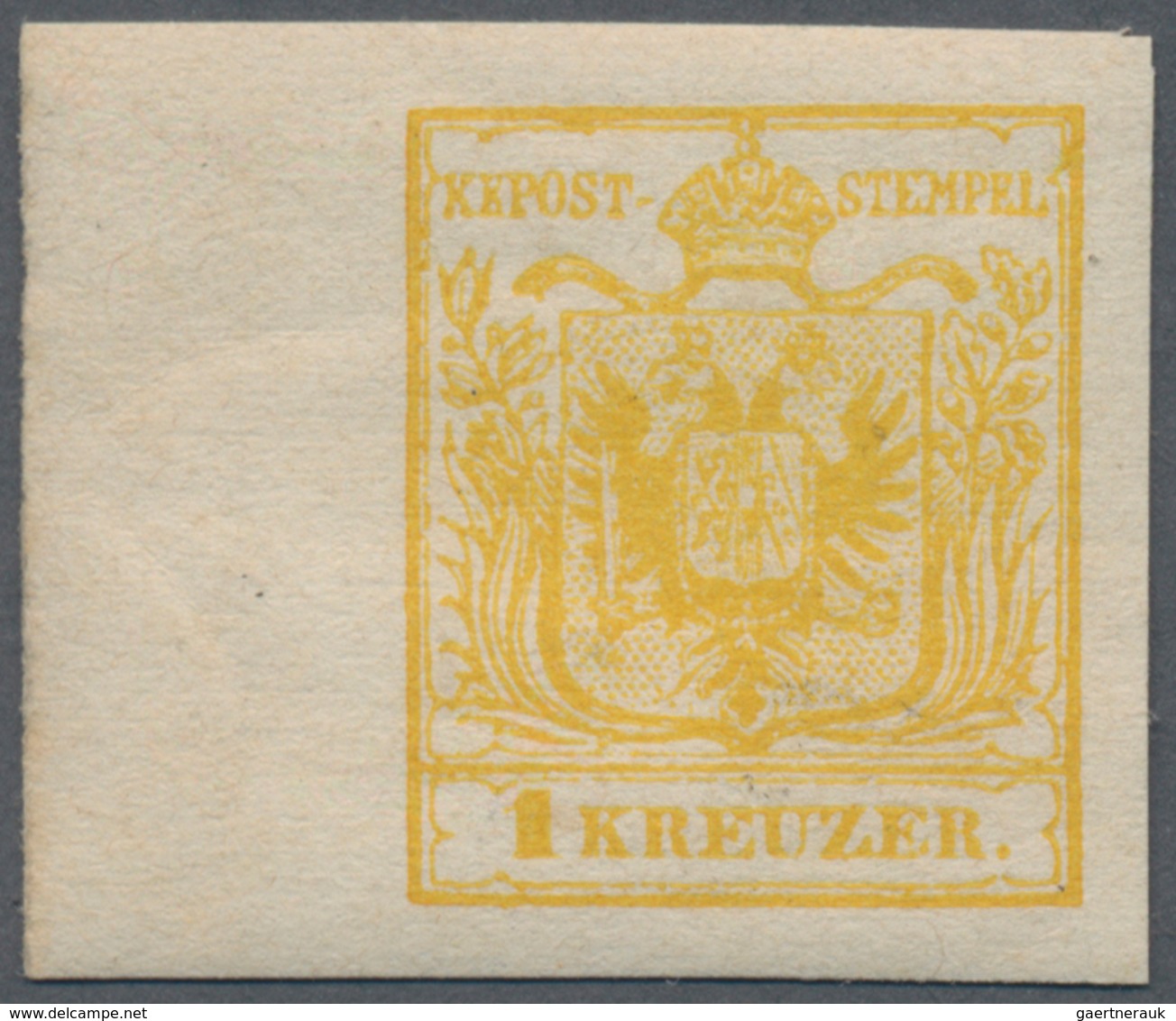 Österreich: 1866, Freimarke Von 1850 1 Kr Schwefelgelb. Sehr Gut Gerandeter Neudruck, Ungebraucht, F - Used Stamps