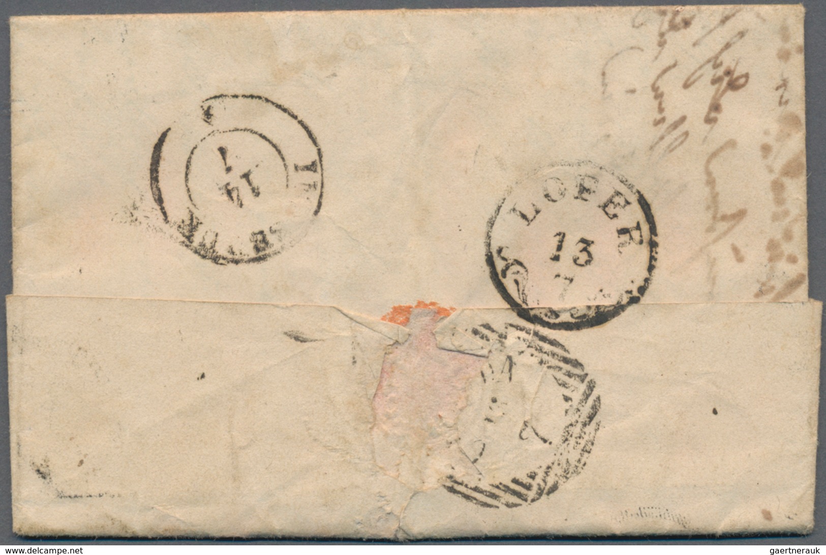 Österreich: 1853, 3 Kr Rosa Und 6 Kr Braun Handpapier, Je Voll- Bis Breitrandig Und Mit 2 Glasklaren - Gebruikt