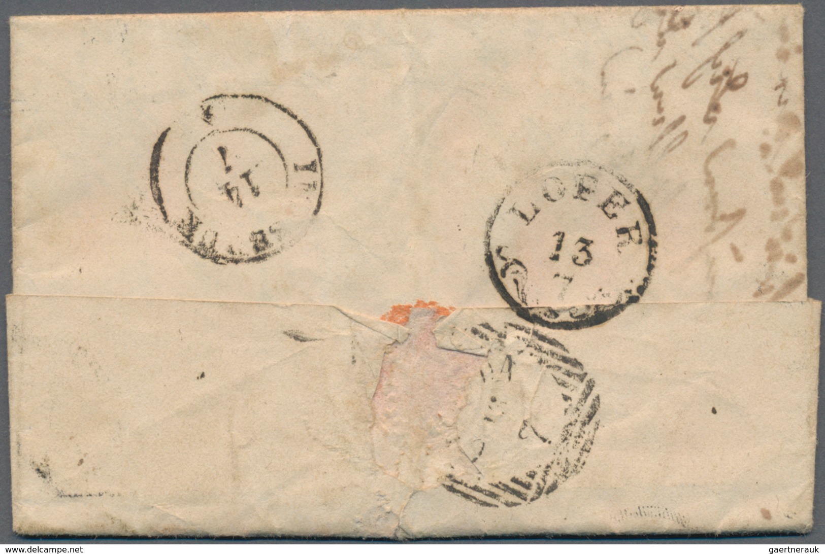 Österreich: 1853, 3 Kr Rosa Und 6 Kr Braun Handpapier, Je Voll- Bis Breitrandig Und Mit 2 Glasklaren - Used Stamps