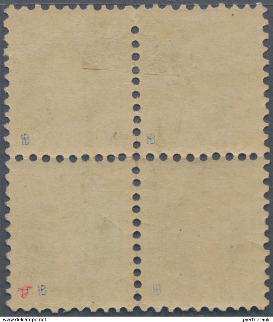 Österreich: 1867, 10 Kr. Dunkelblau, Grober Druck, Farbfrischer Und Gut Gezähnter 4er-Block, Ungebra - Gebruikt