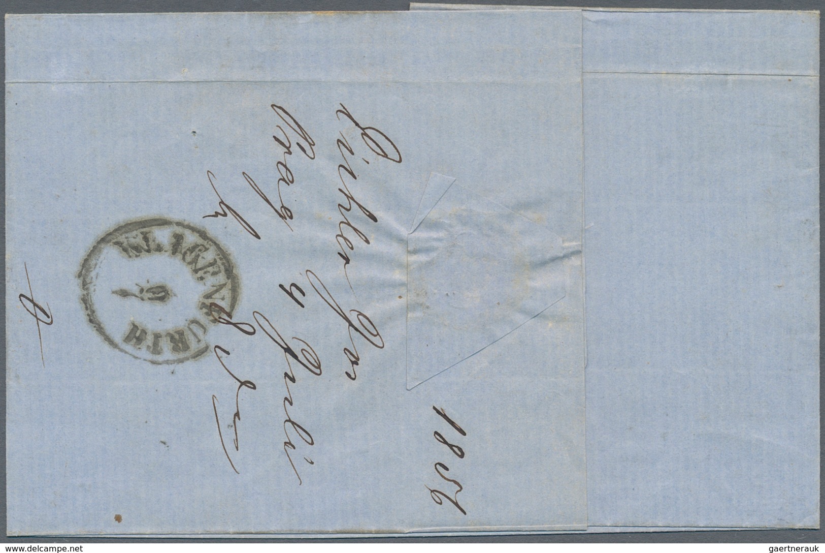 Österreich - Stempelmarken: 1856, 3 Und 6 Kreuzer C.M. Grün/schwarz Stempelmarken, Als Freimarken Ve - Fiscale Zegels