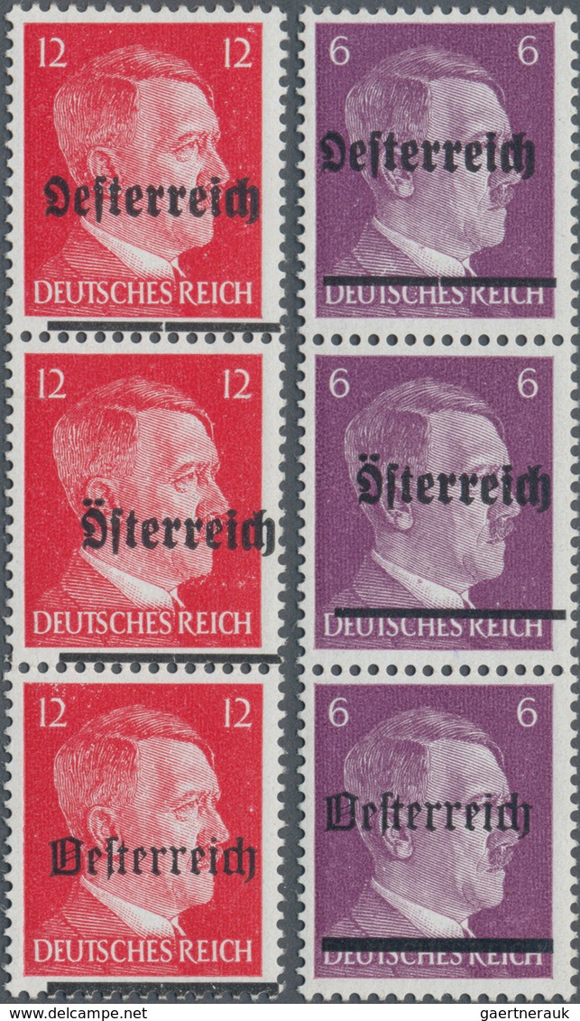 Österreich - Lokalausgaben 1945 - Scheibbs: 1945, 6 Pfg. Violett Und 12 Pfg. Rot, Je Im Senkrechten - Andere & Zonder Classificatie