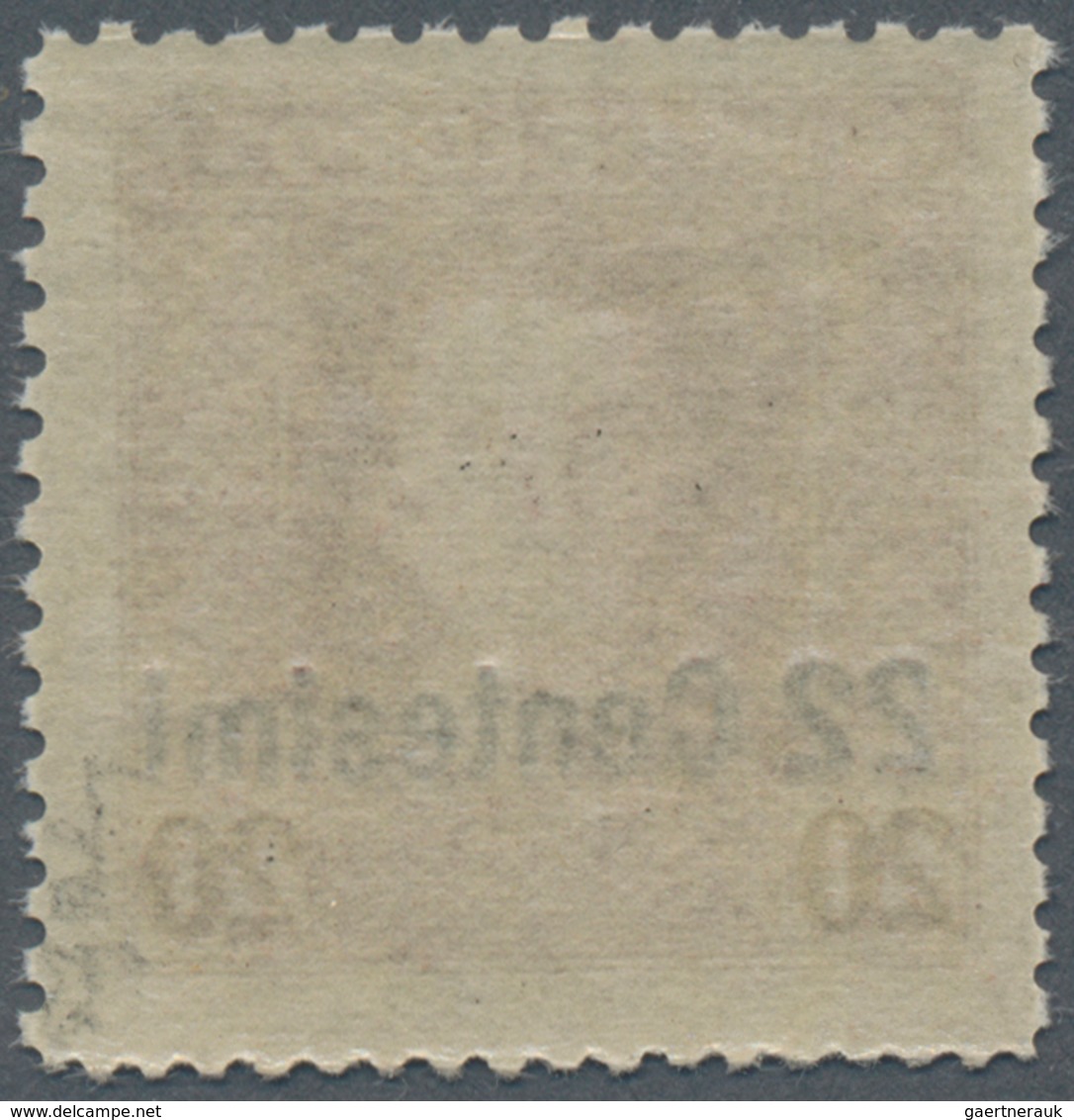 Österreichisch-Ungarische Feldpost - Italien: 1918, 22 C. Auf 20 H. Lilabraun In Mischzähnung 11½:11 - Andere & Zonder Classificatie
