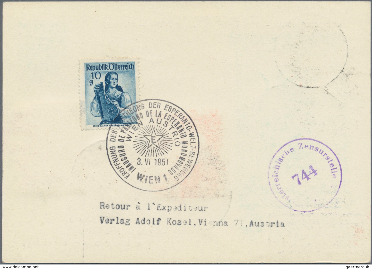 Österreich - Flugpost: 1951 (3.6.), Privat-Postkarte Trachten 70 Gr. Mit 30 Gr. + 10 Gr. (rückseitig - Sonstige & Ohne Zuordnung