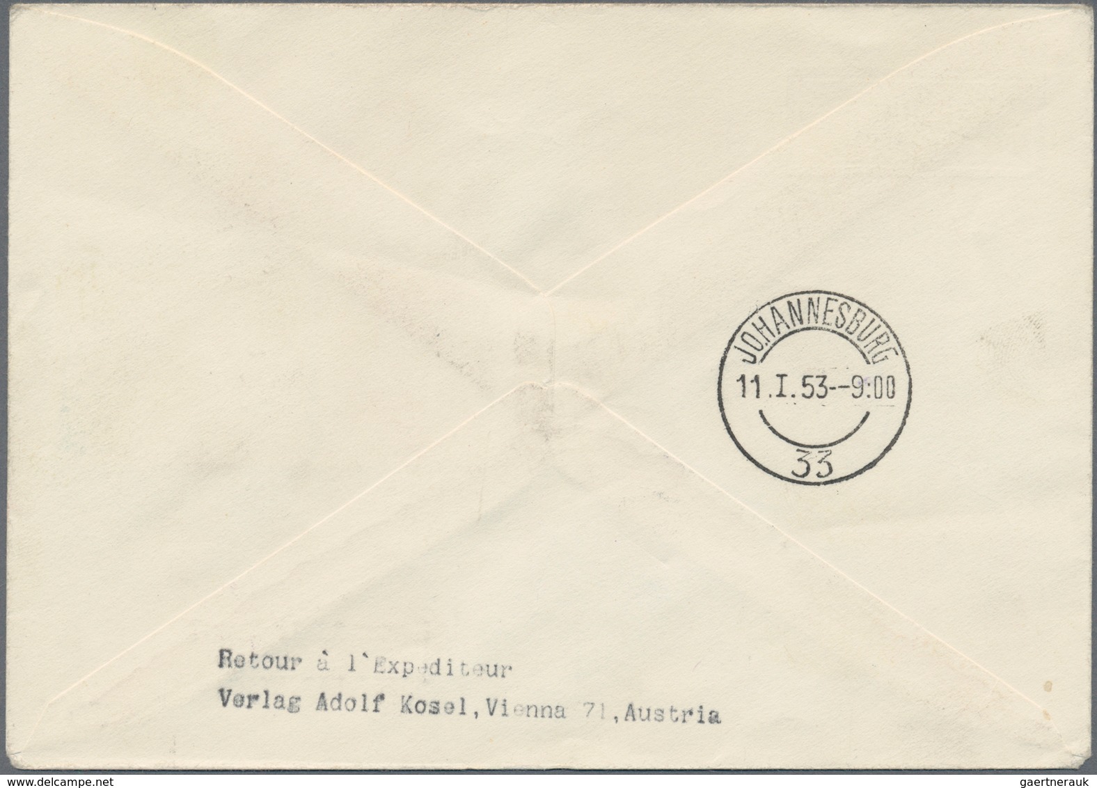 Österreich - Flugpost: 1953 (2.1.), Privat-GS-Umschlag Mit Zwei Wertstempeln 15 Gr. Landschaft + 15 - Andere & Zonder Classificatie