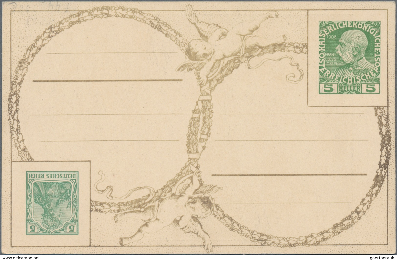 Österreich - Privatganzsachen: 1905 (ca.). Privat-Postkarte "Gruss Von Der Schneekoppe" Mit Passende - Other & Unclassified