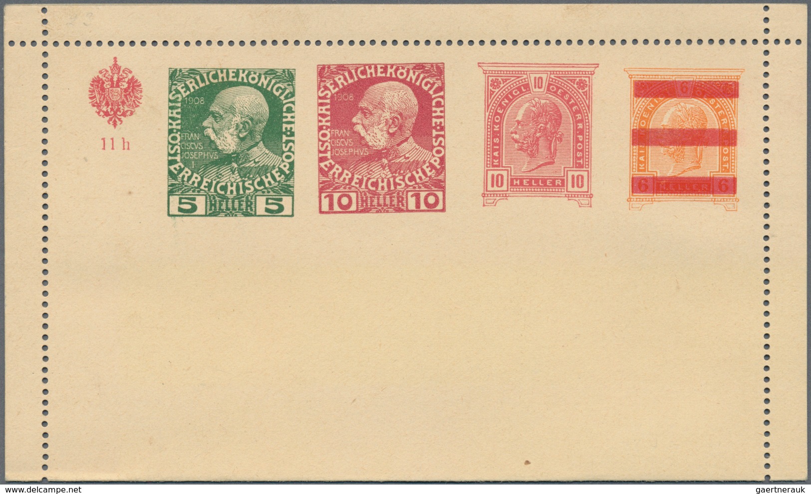 Österreich - Privatganzsachen: 1908 (ca.), Zwei Amtliche Kartenbriefe Mit Wertstempel Franz Joseph 1 - Sonstige & Ohne Zuordnung