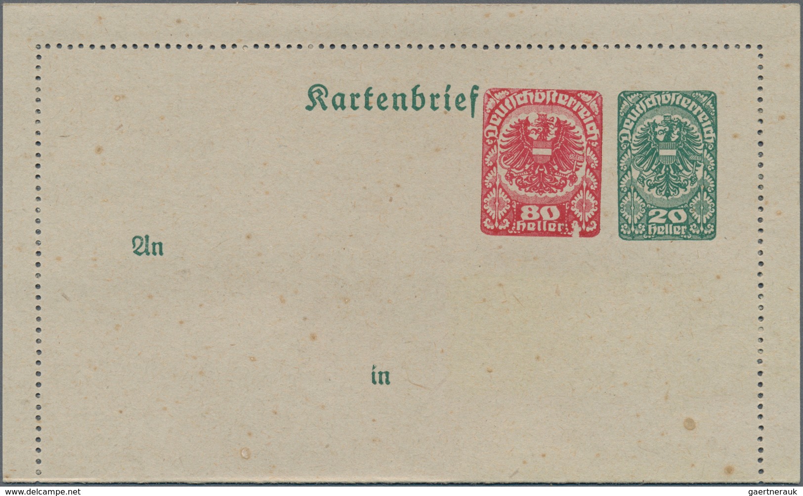 Österreich - Privatganzsachen: 1920 (ca.), Drei Amtliche Kartenbriefe Wappenadler In Unterschiedl. K - Sonstige & Ohne Zuordnung