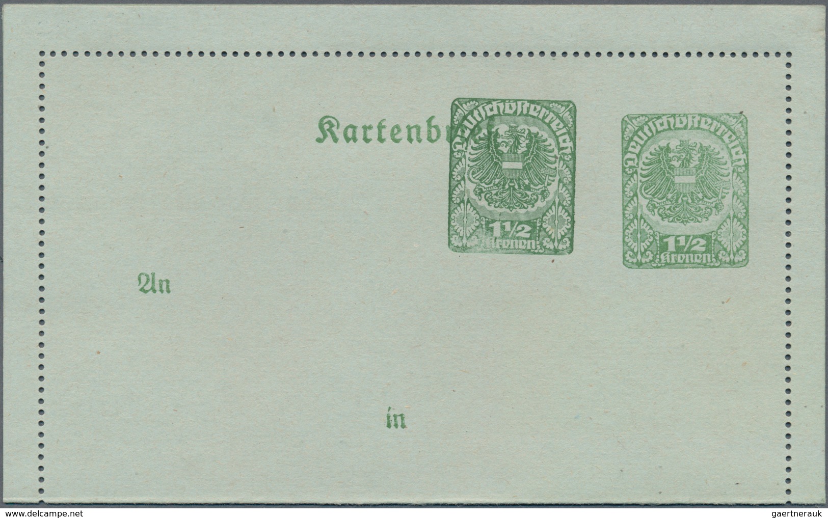 Österreich - Privatganzsachen: 1920 (ca.), Drei Amtliche Kartenbriefe Wappenadler In Unterschiedl. K - Other & Unclassified