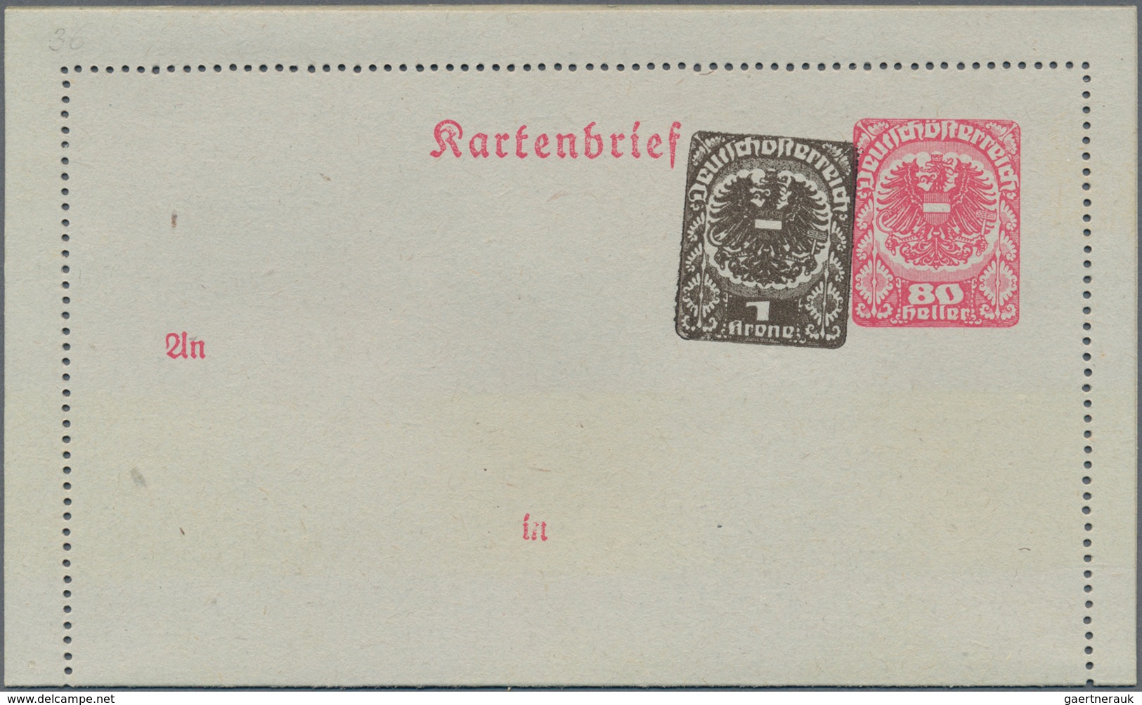 Österreich - Privatganzsachen: 1920 (ca.), Drei Amtliche Kartenbriefe Wappenadler In Unterschiedl. K - Other & Unclassified