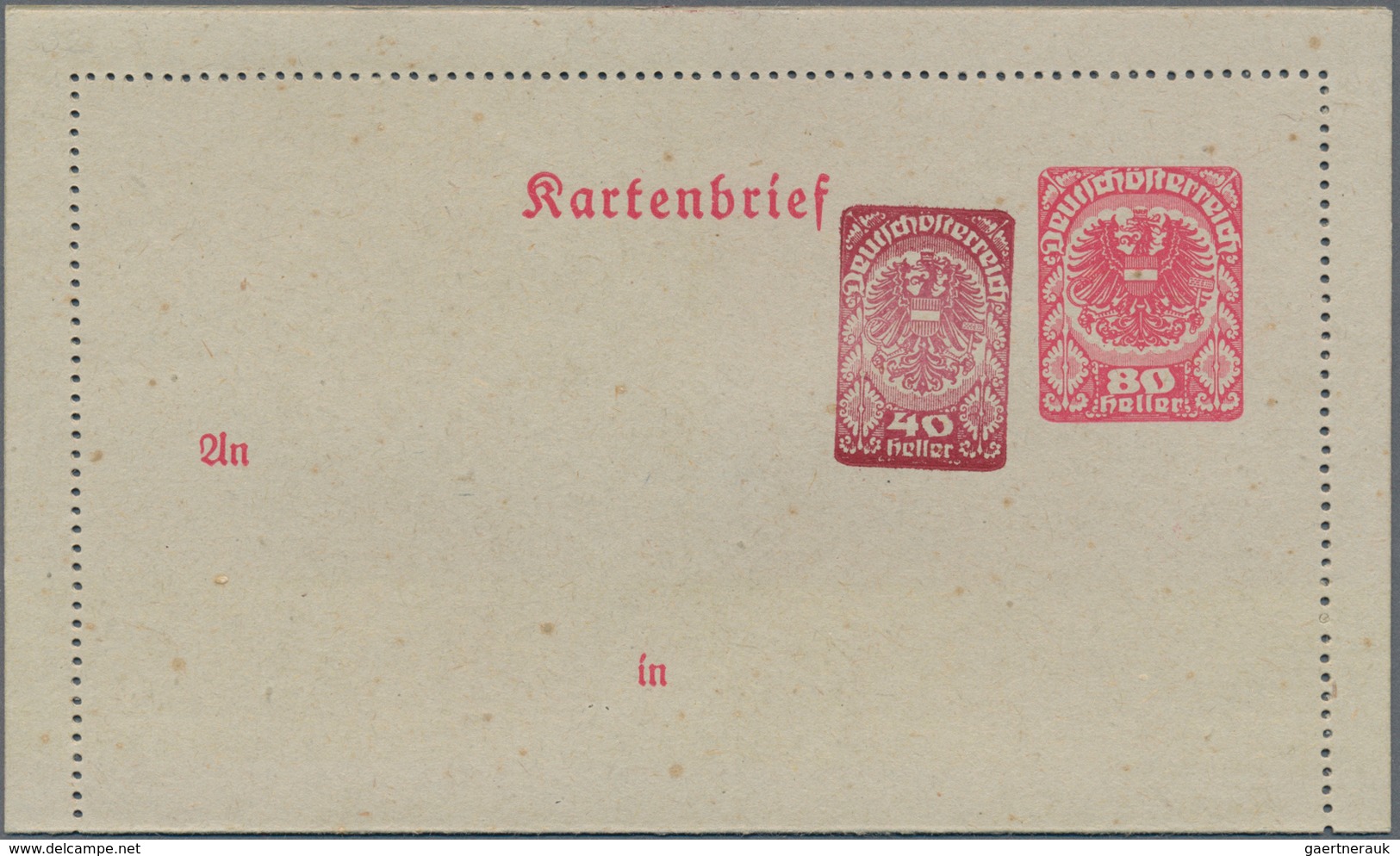 Österreich - Privatganzsachen: 1920 (ca.), Drei Amtliche Kartenbriefe Davon Zwei Mit Wertstempel Wap - Sonstige & Ohne Zuordnung