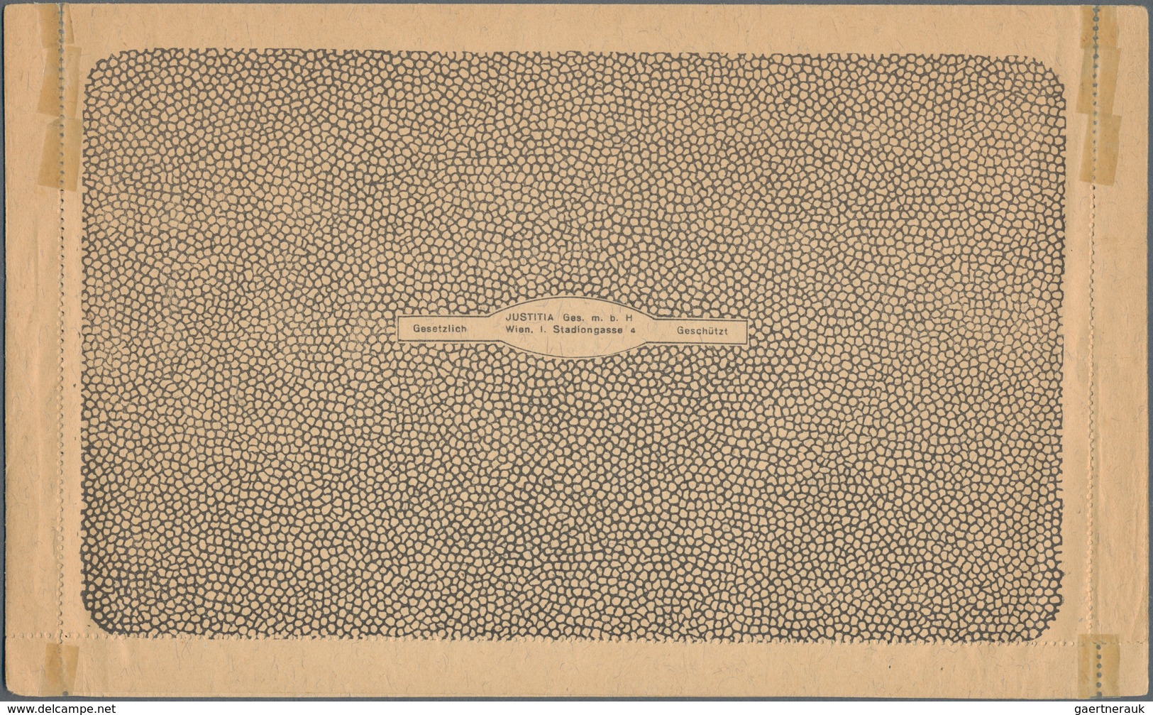Österreich - Privatganzsachen: 1925/1930. Faltbrief (Justitia, Wien) Mit Den Beiden Wertstempeln "50 - Sonstige & Ohne Zuordnung