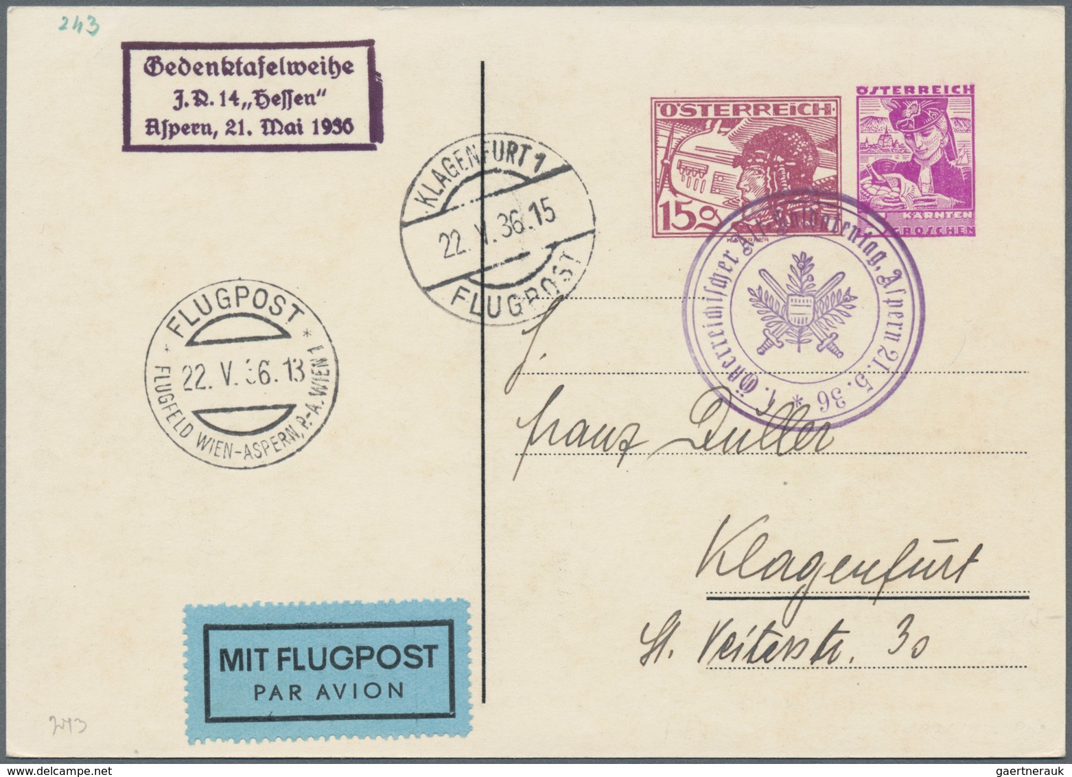 Österreich - Privatganzsachen: 1933/1937, Fünf Verschiedene Privat-Postkarten Alle Mit Wertstempel ' - Sonstige & Ohne Zuordnung