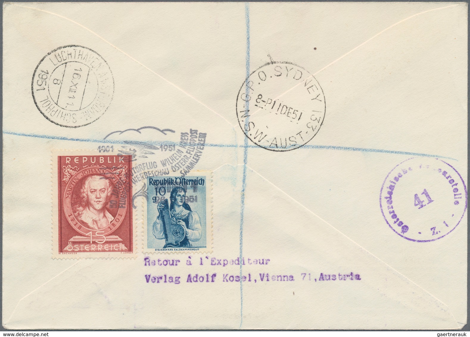 Österreich - Privatganzsachen: 1951 (26.11.), Privat-GS-Umschlag Mit Zwei Wertstempeln 15 Gr. Tracht - Sonstige & Ohne Zuordnung