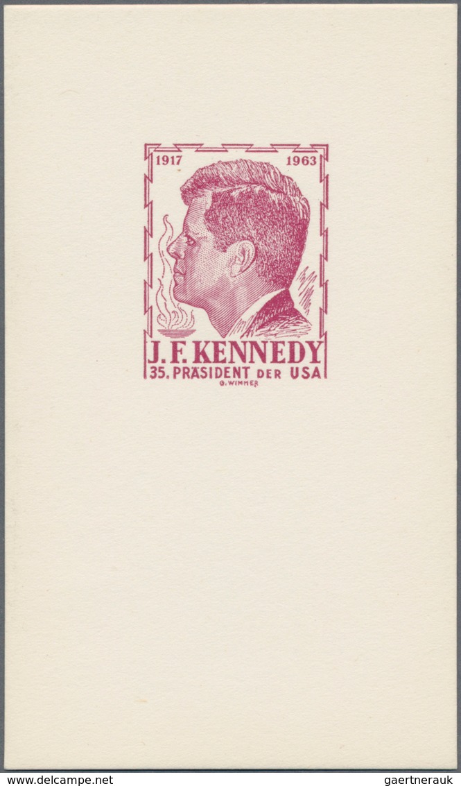 Österreich - Besonderheiten: 1948/63, Entwürfe/Essays Für Nicht Ausgegebene Marken Bzw. Themen, Fünf - Other & Unclassified