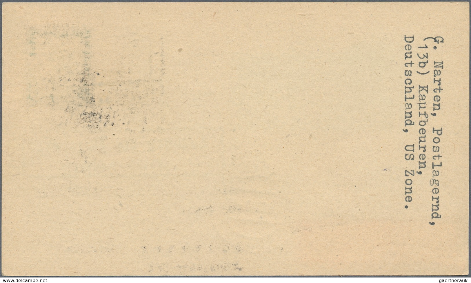 Österreich - Besonderheiten: 1949, BALLONPOST - Zuleitung DEUTSCHLAND (Bizone): Postkarte Als Zuleit - Andere & Zonder Classificatie