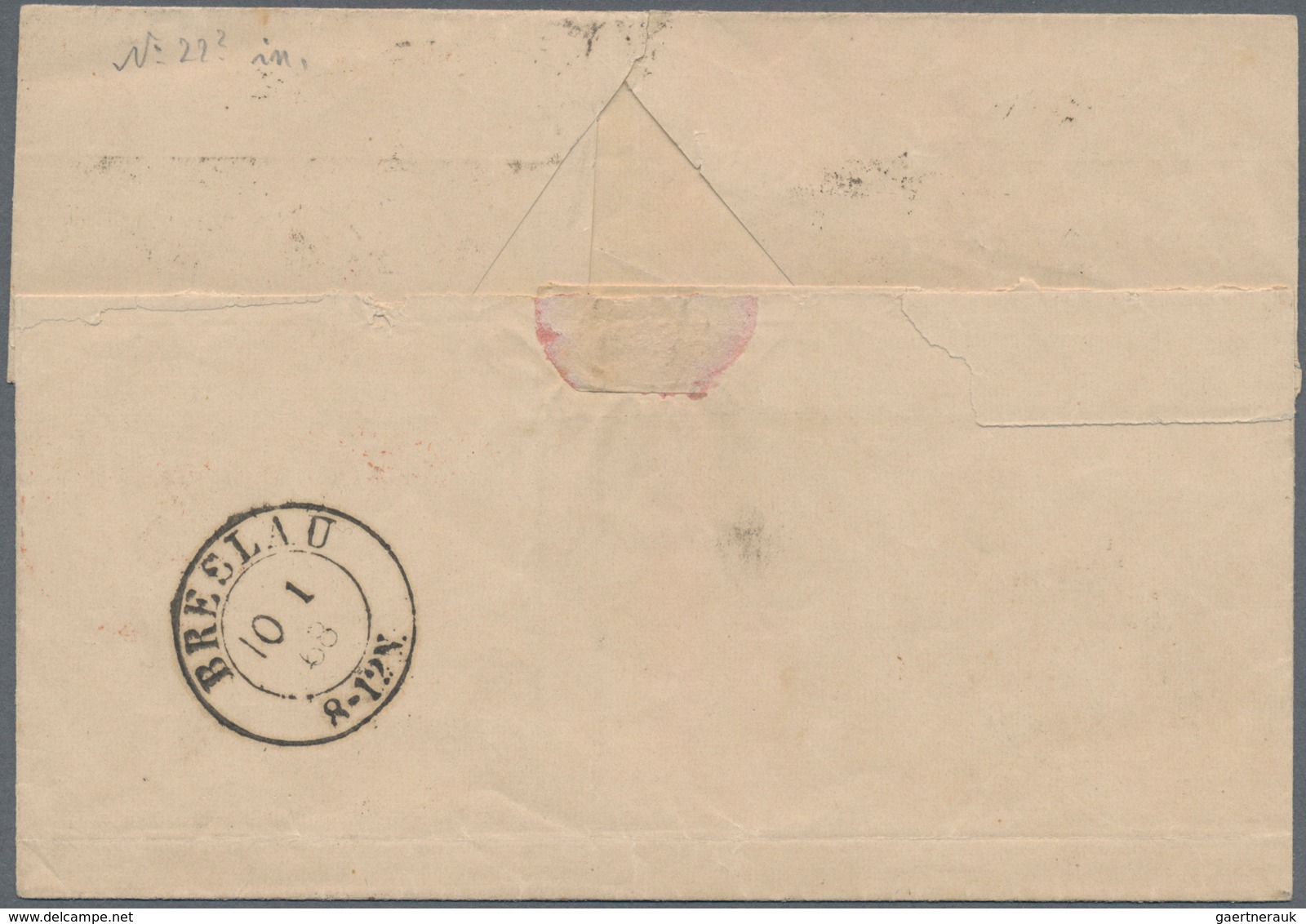 Polen - Russische Periode: 1868, Folded Letter Sheet Franked With Russian 10 Kop Coat Of Arms Withou - Andere & Zonder Classificatie