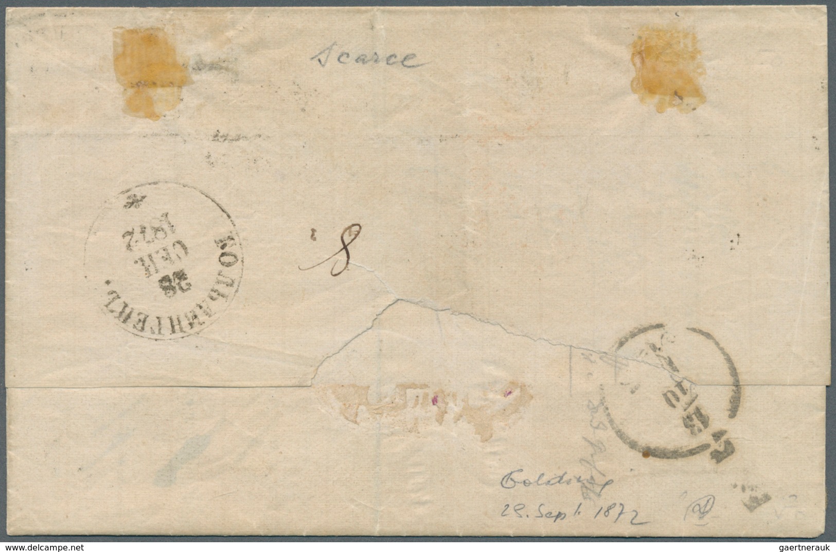 Russland: 1872, Cover From Goldingen, Kurland (now Kuldiga In Latvia) To Lübeck Franked By 10 X 1 K. - Gebraucht
