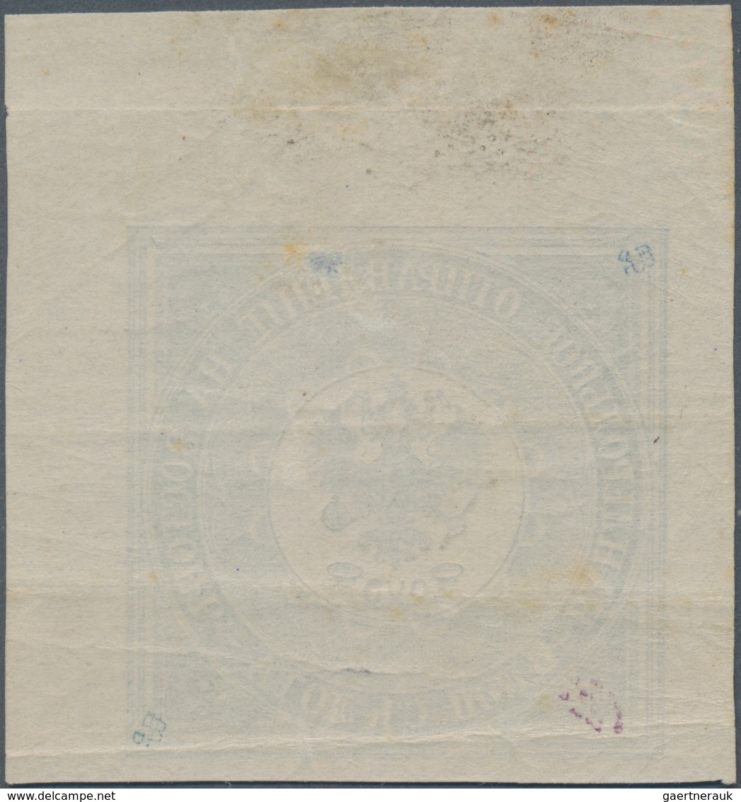 Russische Post In Der Levante - Staatspost: 1863, 6 K Grey-ultramarine Unused With Original Gum And - Turkish Empire