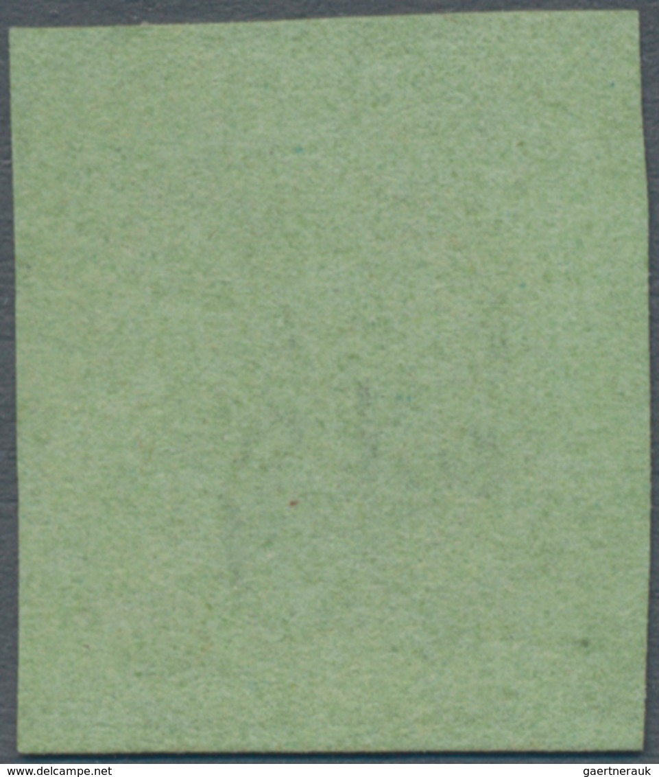 Schweiz - Genf: 1846 Großer Adler 5 C. Schwarz/gelbgrün, Gebraucht Und Entwertet Mit Voll Aufgesetzt - 1843-1852 Federale & Kantonnale Postzegels
